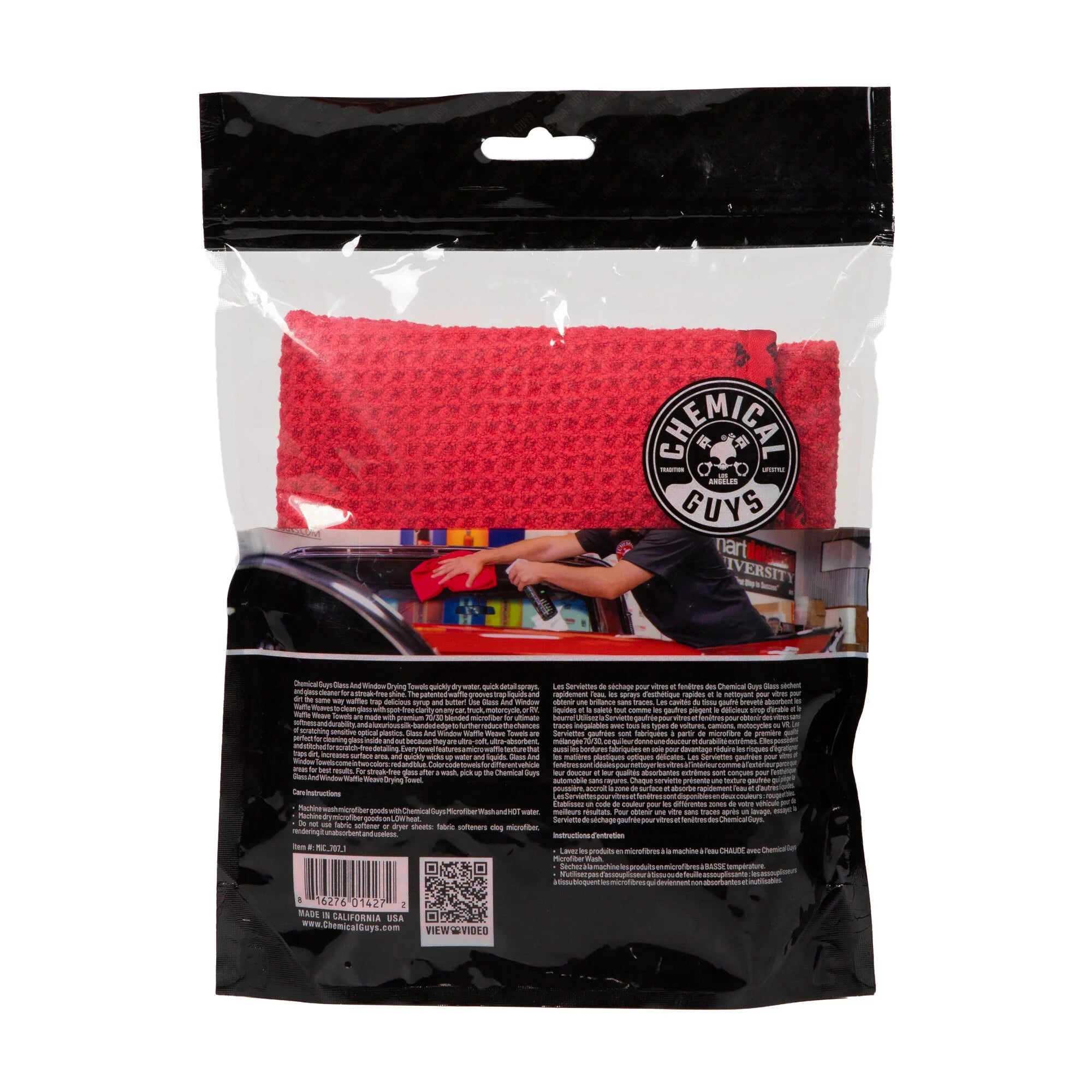 WaffleWeaveGlassandWindowMicrofiberTowel - Image 6