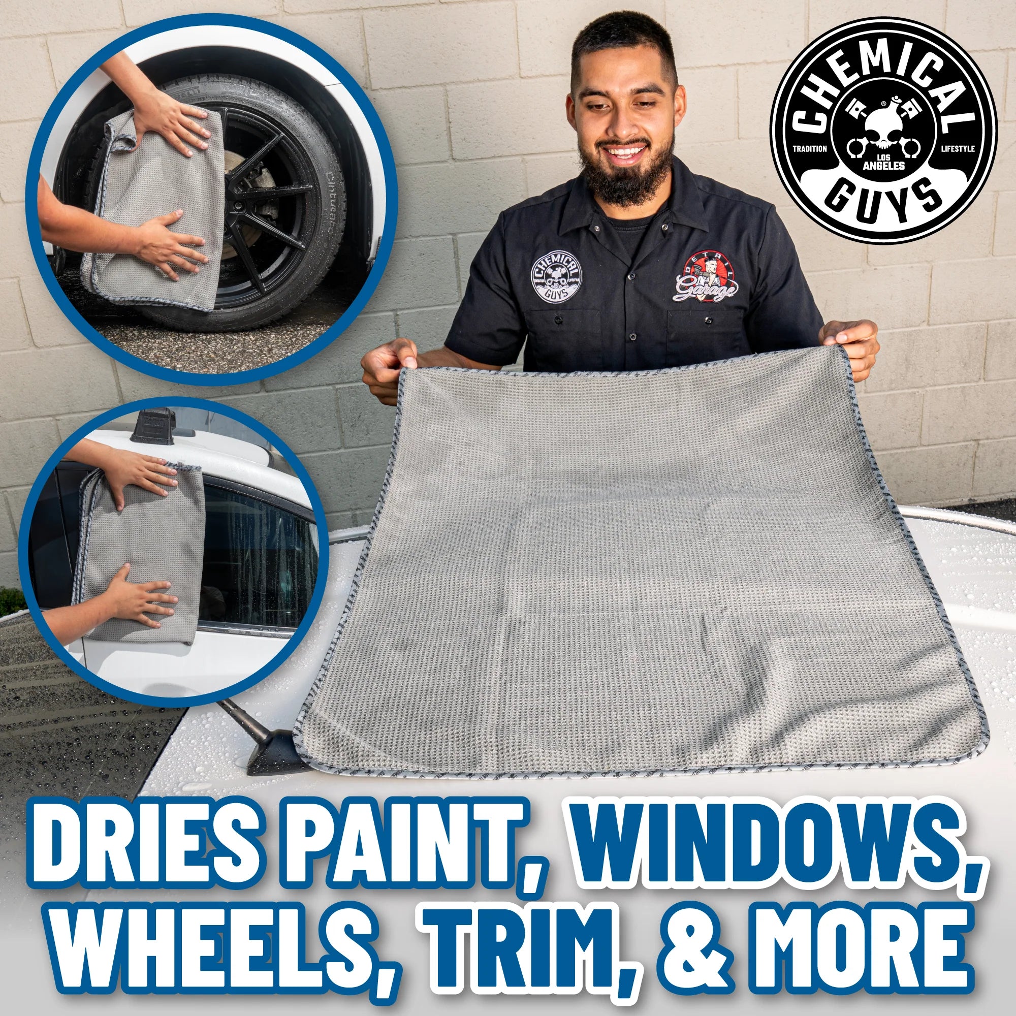 WaffleWeaveGrayMatterMicrofiberDryingTowel - Image 6