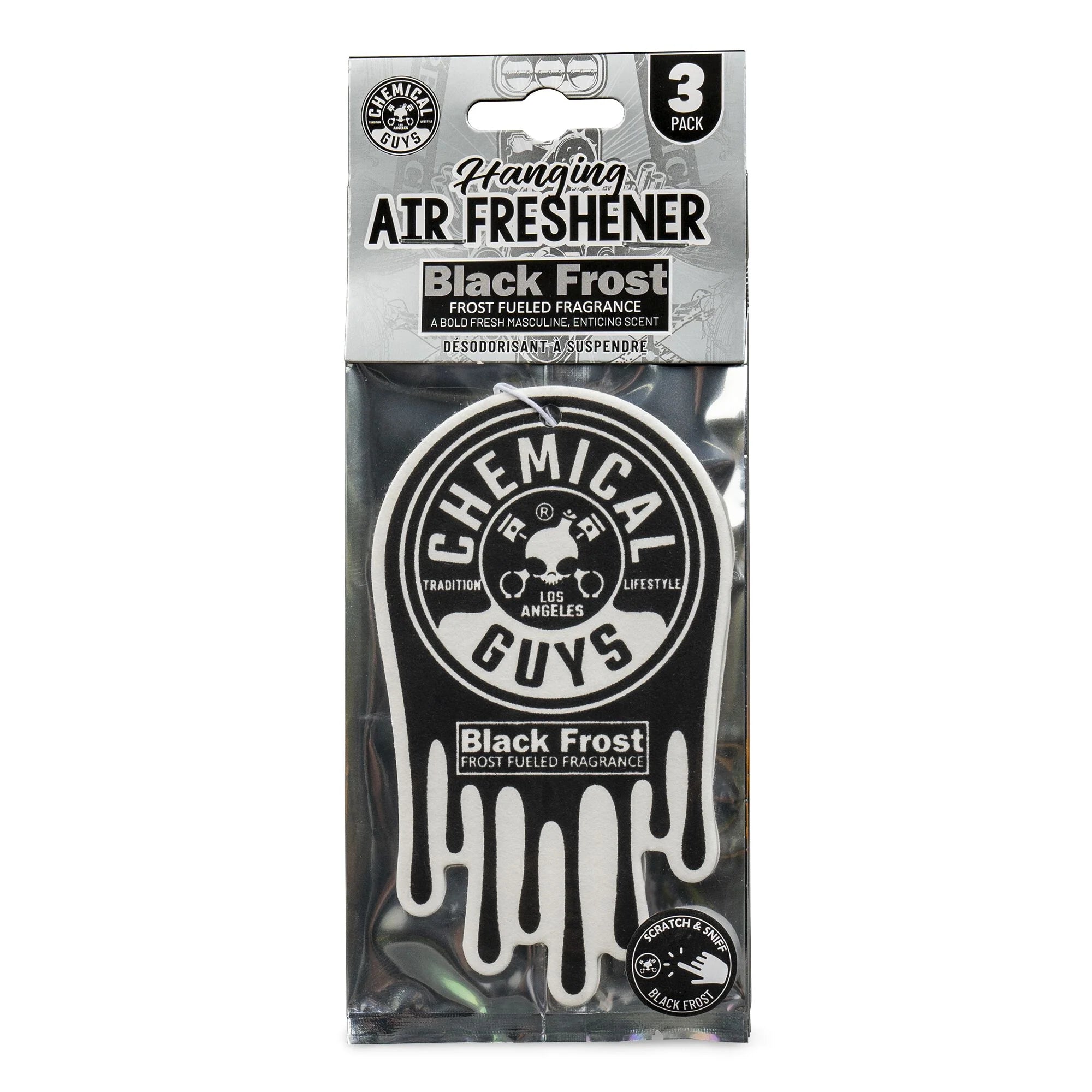 BlackFrostHangingAirFreshenerPack