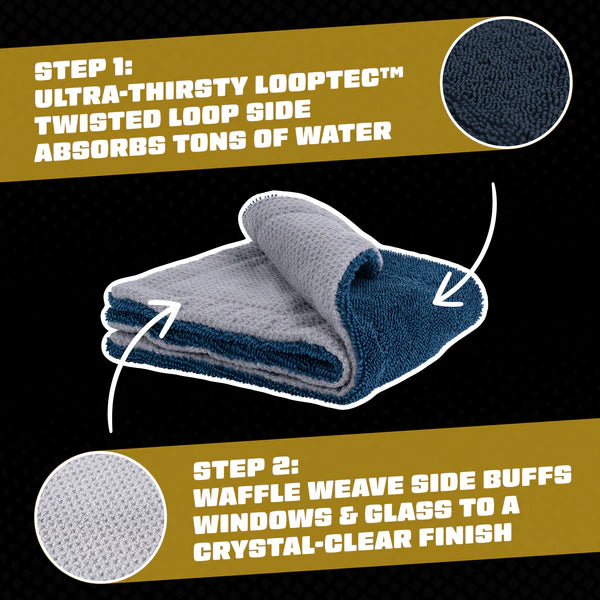 CleanStrokeDual-SidedMicrofiberGlassTowel2-Pack - Image 2
