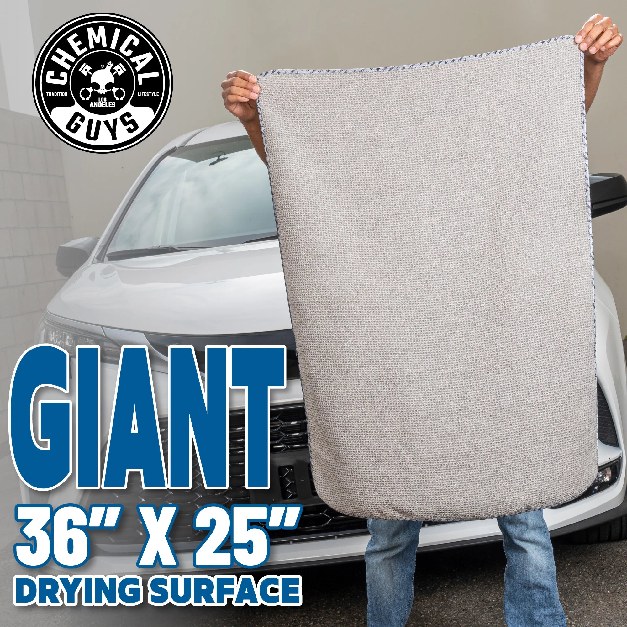 WaffleWeaveGrayMatterMicrofiberDryingTowel - Image 2
