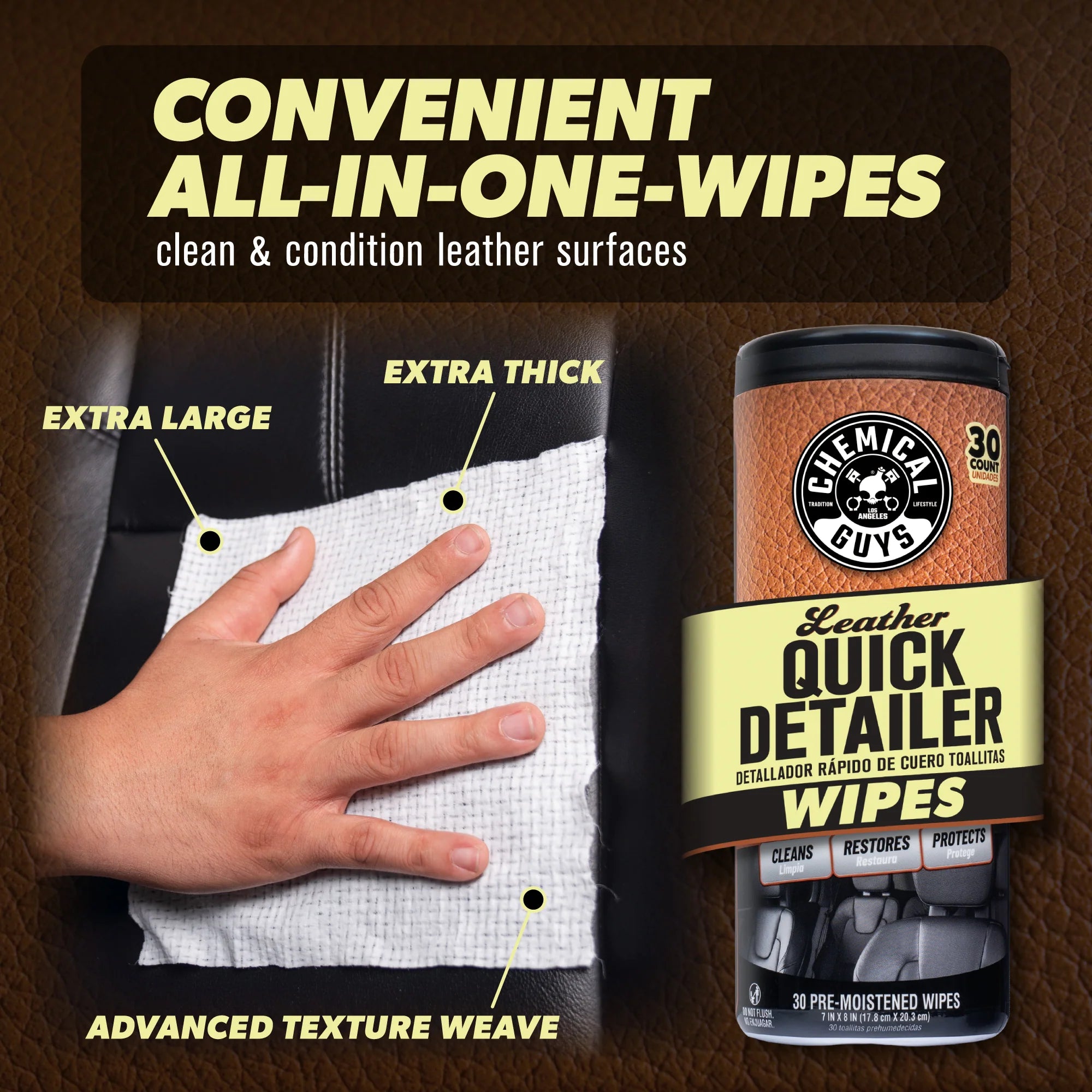 LeatherQuickDetailerCanisterWipes - Image 2