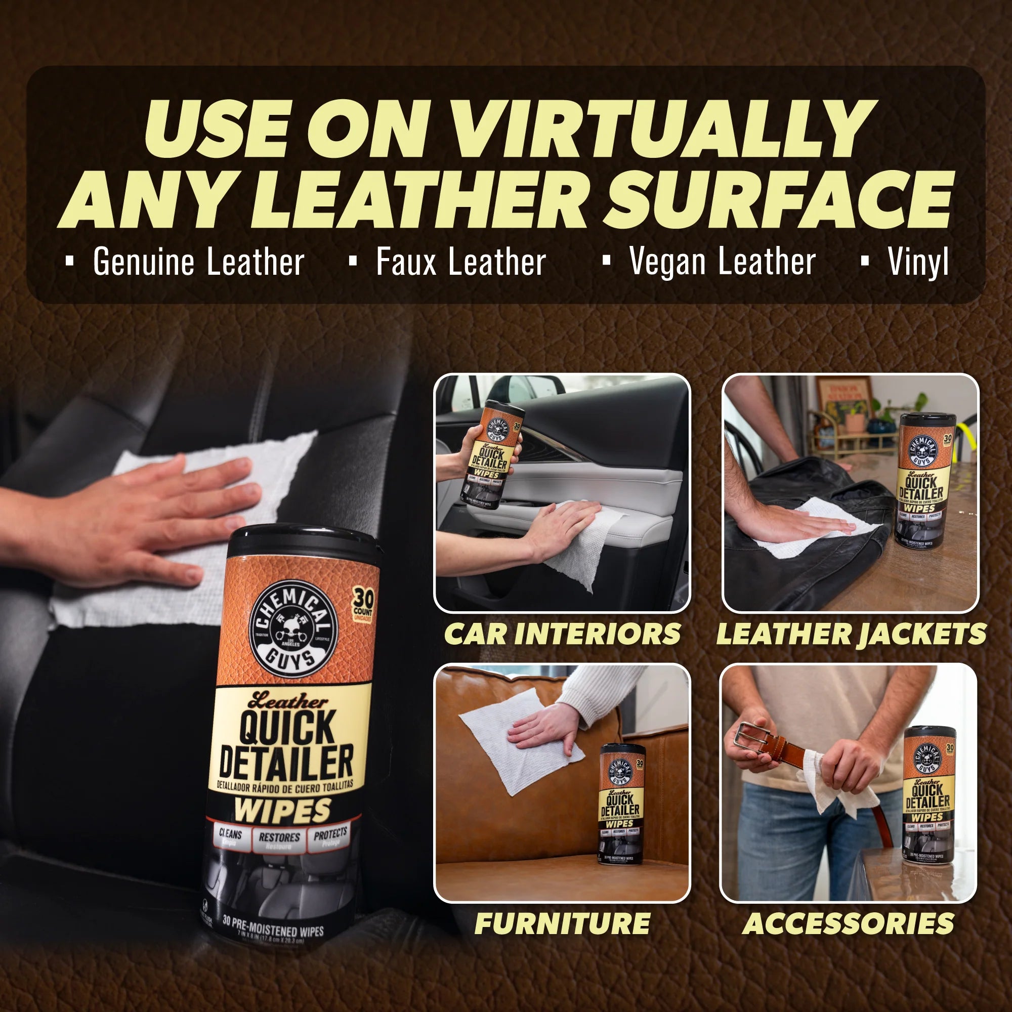 LeatherQuickDetailerCanisterWipes - Image 3