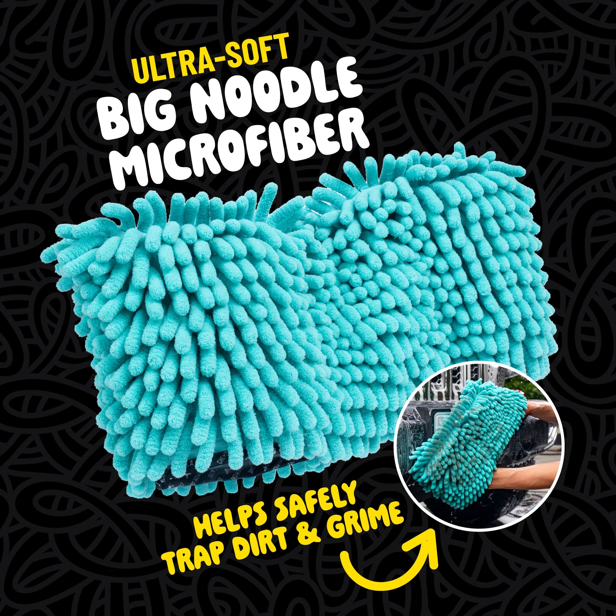 BigNoodleGrip&GlideTwoHandedWashMitt - Image 2