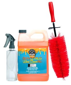 StickyCitrusSprayBundlewithFREERedRocketWheelandRimDetailingBrush