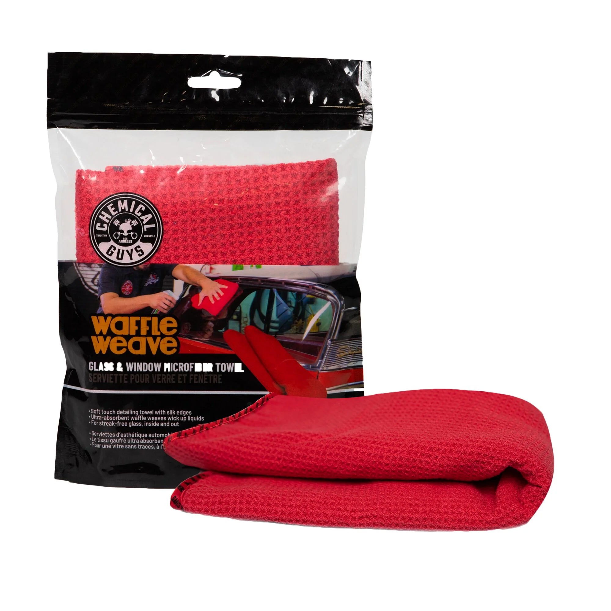 WaffleWeaveGlassandWindowMicrofiberTowel